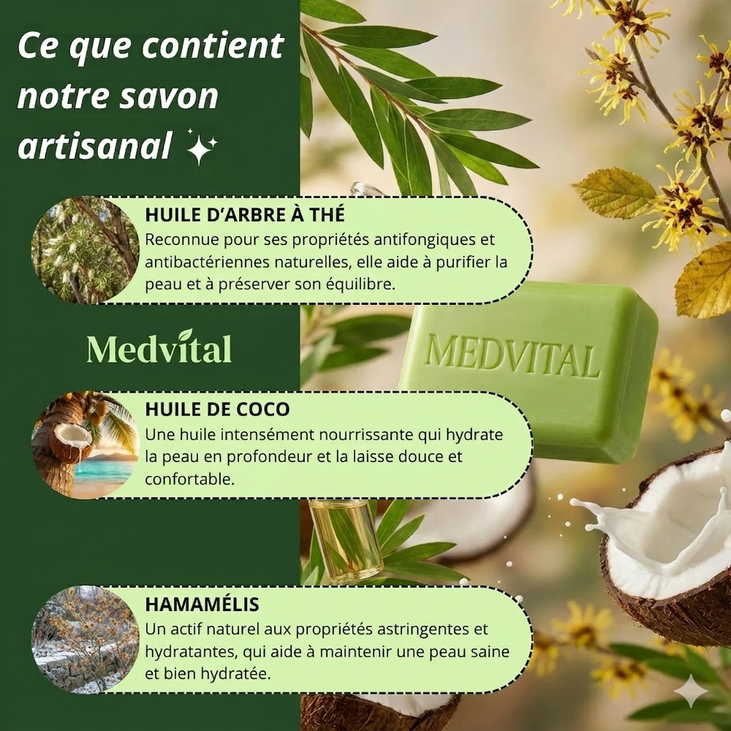 Medvital® Savon Purifiant Antifongique